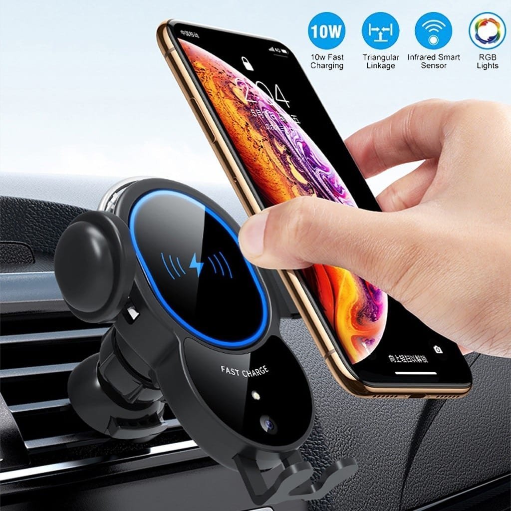 10W Wireless Automatic Clamping Mount Fast Charger For Your Car - Catalysts Corner